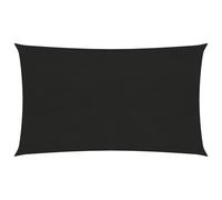 Voile toile d'ombrage parasol 160 g/m² 2 x 5 m PEHD noir Helloshop26 02_0009192