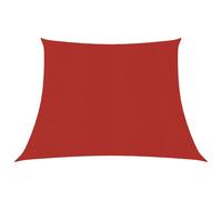 Voile toile d'ombrage parasol 160 g/m² 3/4 x 2 m PEHD rouge Helloshop26 02_0009