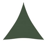 Voile toile d'ombrage parasol 160 g/m² 5 x 6 x 6 m PEHD vert foncé Helloshop26