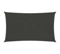 Voile toile d'ombrage parasol 160 g/m² anthracite 3 x 5 m PEHD Helloshop26 02_0