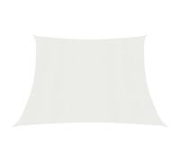 Voile toile d'ombrage parasol 160 g/m² blanc 4/5 x 3 m PEHD Helloshop26 02_0009