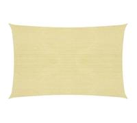 Voile toile d'ombrage parasol 160 g/m² PEHD 2,5 x 4 m beige Helloshop26 02_0008