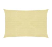 Voile toile d'ombrage parasol 160 g/m² PEHD 2,5 x 4 m beige Helloshop26 02_0008