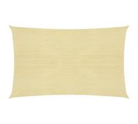 Voile toile d'ombrage parasol 160 g/m² PEHD 2 x 4,5 m beige Helloshop26 02_0008
