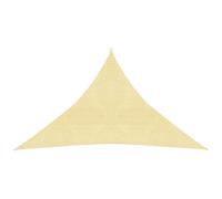Voile toile d'ombrage parasol 160 g/m² PEHD 3,5 x 3,5 x 4,9 m marron Helloshop2