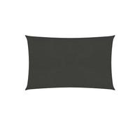 Voile toile d ombrage parasol 160 g/m² PEHD 3 x 4,5 m anthracite