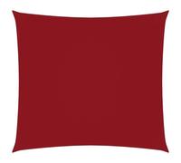 Voile Toile D'ombrage Parasol Tissu Oxford Carré 3,6 X 3,6 M Rouge Helloshop26 02_0009480 Multicolore