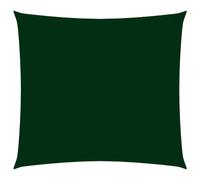 Voile toile d'ombrage parasol tissu oxford carré 4,5 x 4,5 m vert foncé Hellosh