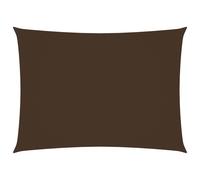 Voile toile d'ombrage parasol tissu oxford rectangulaire 2,5 x 3,5 m marron Hel