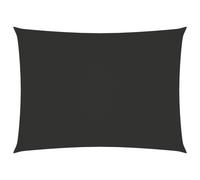 Voile toile d'ombrage parasol tissu oxford rectangulaire 2,5 x 4,5 m anthracite