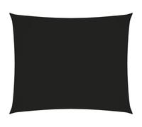 Voile toile d'ombrage parasol tissu oxford rectangulaire 3,5 x 4,5 m noir Hello