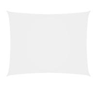 Voile toile d'ombrage parasol tissu oxford rectangulaire 3 x 5 m blanc Hellosho