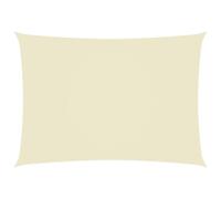 Voile Toile D'ombrage Parasol Tissu Oxford Rectangulaire 3 X 5 M Crème Helloshop26 02_0009681 Multicolore