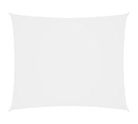 Voile toile d'ombrage parasol tissu oxford rectangulaire 4 x 5 m blanc Hellosho