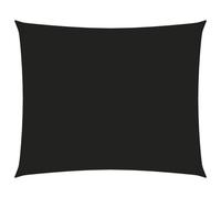 Voile toile d'ombrage parasol tissu oxford rectangulaire 4 x 5 m noir Helloshop