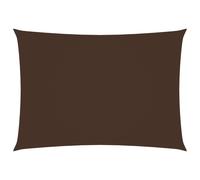 Voile toile d'ombrage parasol tissu oxford rectangulaire 4 x 6 m marron Hellosh