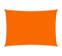 Voile toile d'ombrage parasol tissu oxford rectangulaire 4 x 6 m orange Hellosh