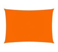 Voile toile d'ombrage parasol tissu oxford rectangulaire 4 x 6 m orange Hellosh