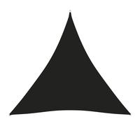 Voile toile d'ombrage parasol tissu oxford triangulaire 4,5 x 4,5 x 4,5 m noir