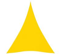 Helloshop26 Voile Toile d'ombrage Parasol Tissu Oxford Triangulaire 4 x 5 x 5 m Jaune 02_0009891