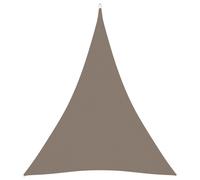 Voile toile d'ombrage parasol tissu oxford triangulaire 4 x 5 x 5 m taupe Hello