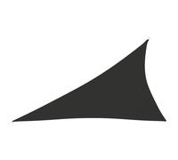Voile toile d'ombrage parasol tissu oxford triangulaire 4 x 5 x 6,4 m anthracit