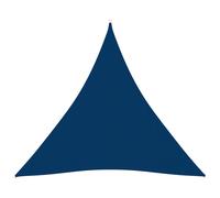 Voile toile d'ombrage parasol tissu oxford triangulaire 5 x 6 x 6 m bleu Hellos