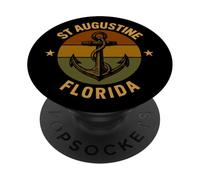 Voile Vintage dans la Ville Antique | St Augustine Florida PopSockets PopGrip Adhésif