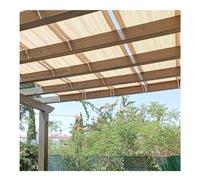 Voiles d'auvents, Voile Pare-Soleil - Bande de Tissu perméable, Couverture d'ombrage pour pergola Auvent de Remplacement avec œillets Blocage des UV pour Jardin, terrasse, Porche (Couleur : Beige, T