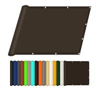 Voiles d'ombrage 1.2 x 2.1 m Imperméable Anti 95% UV Bâche Dombrages Protection Solaire pour Jardin Terrasse Balcon Patio Extérieur, Brun