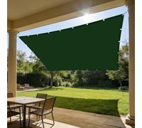 Voiles d'ombrage Imperméable 140 x 250 cm Résistant à l'eau Voile d'ombrage Terrasse Rectangulaire Imperméable Contre Le Vent pour Patio Jardin Terrasse Extérieur Balcon, Vert Foncé