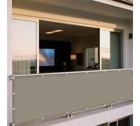 Voiles d'ombrage Imperméable 2.1 x 2.6 m Résistant à l'eau Voile D’Ombrage Respirant pour Patio Jardin Terrasse Extérieur, Sable, Taupe