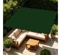 Voiles d'ombrage Imperméable 2.5 x 4.5 m Toile Imperméable Voiles Ombrages Multi Couleur Taille Toiles pour Patio Balcon Jardin Terrasse Extérieur, Vert Foncé