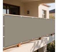 Voiles d'ombrage Imperméable 280 x 340 cm Toile Imperméable Store de Patio Antidéchirure Pourjardin, Terrasse, Balcon, Extérieur, Taupe