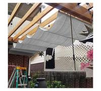Voiles d'ombrage ondulées, housse de pergola rétractable, avec kit de montage, housse d'ombrage de rechange pour terrasse, porche, auvent d'extérieur coulissant