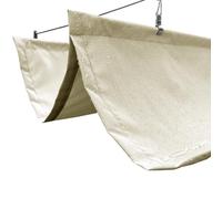 Voiles d'ombrage rétractables, housse imperméable pour pergola pour terrasse, porche, protection solaire extérieure imperméable