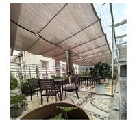 Voiles d'ombrage rétractables ondulées - Housse d'ombrage rétractable - 95 % d'ombrage et résistance aux UV - Pour terrasse, cour, tonnelle