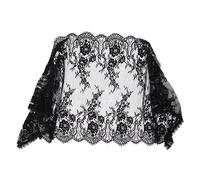Voiles en dentelle pour couvrir la tête de masse latine Mantilla motif floral écharpe châle pour femmes voile catholique pour chapelles voile en dentelle couvre-tête masse latine, Noir , Taille unique
