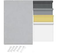Voiles Ombrages 1.4x4.4m Imperméable Filet Ombrage Rectangulaire 90% UV Tissu D'Ombrage Coupe-Vent Toile Voile Polyester pour Serre Jardin Pergola Pet House Gris Clair