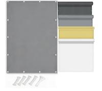 Voiles Ombrages 1.6x2.8m Imperméable Filet Ombrage Rectangulaire 90% UV Tissu D'Ombrage Coupe-Vent Toile Voile Polyester pour Serre Jardin Pergola Pet House Gris foncé