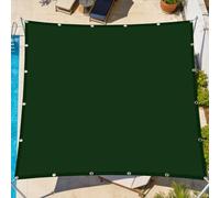 Voiles Ombrages 1.8 x 2.8 m D'Ombrages UV Protection Voile d'ombrage Jardin Multi Couleur Taille Toiles pour Patio Jardin Terrasse Extérieur, Sable, Vert Foncé