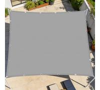 Voiles Ombrages 1.8 x 2.8 m Résistant à l'eau Voiles Ombrages Antidéchirure pour Patio Balcon Jardin Terrasse Extérieur, Gris Clair