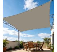 Voiles Ombrages 2.5 x 4.5 m Cordon de Montage Inclus Filet Dombrage Rectangle avec Oeillets et Cordons pour Jardin Terrasse Extérieur Patio Piscine Balcon, Taupe