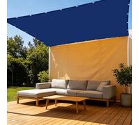 Voiles Ombrages 2.5 x 4.5 m UV Résistant Filet Ombrages avec Oeillets et Cordons Pourjardin, Terrasse, Balcon, Extérieur, Bleu Foncé