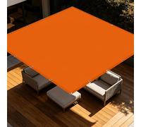 Voiles Ombrages 2.5 x 7 m UV Résistant Voiles Ombrages Imperméable Rectangulaire Bâche Dombrages avec Oeillets et Cordons pour Patio Balcon Jardin Terrasse Extérieur, Orange