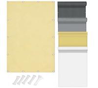 Voiles Ombrages 2.5x4.5m Imperméable Filet Ombrage Rectangulaire 90% UV Tissu D'Ombrage Coupe-Vent Toile Voile Polyester pour Serre Jardin Pergola Pet House Jaune