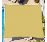 Voiles Ombrages 2.8 x 2.8 m D'Ombrages UV Protection Voile d'ombrage Jardin Multi Couleur Taille Toiles pour Patio Jardin Terrasse Extérieur, Sable, Jaune Sable
