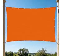 Voiles Ombrages 3.5 x 4 m Polyester Antidéchirure UV Protection Voiles d'ombrage Respirant pour Jardin Terrasse Extérieur Patio Piscine Balcon, Orange