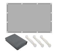 Voiles Ombrages Imperméable Rectangulaire,avec Cordons Voile d'ombrage,Pare-Soleil Jardin Balcon,Filet Anti Chaleur,Anti 98% UV pour Patio Paravent Et Bâche (Light Grey,2.5m × 6m)