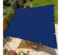 Voiles Ombrages Rectangulaire 1.2 x 3.8 m D'Ombrages UV Protection Toile Ombrage Imperméable Respirant pour Patio Balcon Jardin Terrasse Extérieur, Bleu Foncé